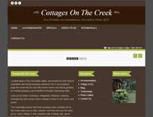 Tablet Screenshot of cottagesonthecreek.com.au